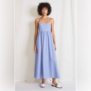 Apiece Apart -  Evora Spaghetti Maxi - S / Blue and White Stripes
